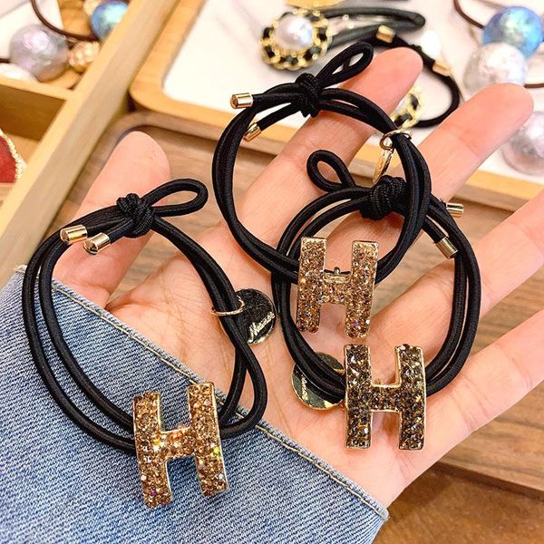 hair accessories women lady fashion elastic ring luxury crystal rubber bands rope headbands ties for & girls